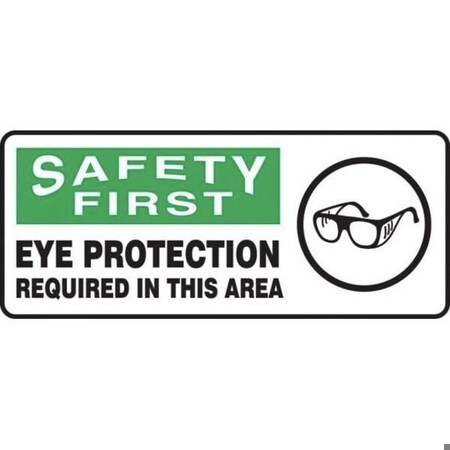 Accuform OSHA SAFETY FIRST SAFETY SIGN EYE MPPE923VA MPPE923VA